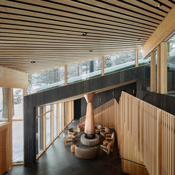 Clerestory window in lodge 