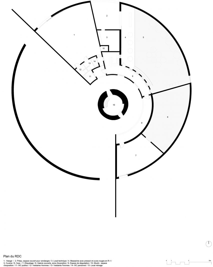 Plan of Wine Storehouse by Carmen Maurice Architecture