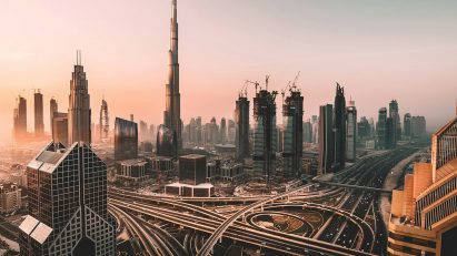 Dubai city skyline