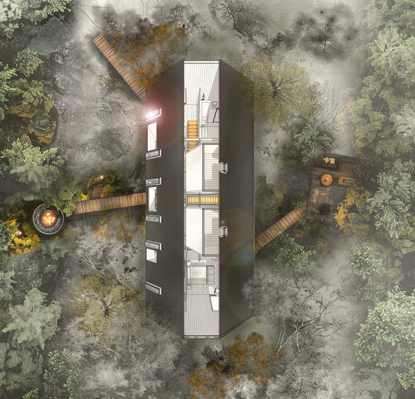 Plan of KW House
