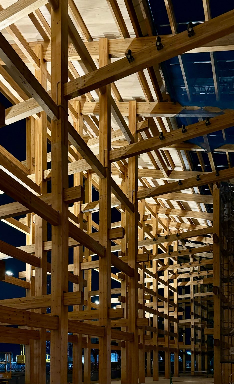 The Grand Ring construction for Expo 2025 Osaka by Sou Fujimoto Architects