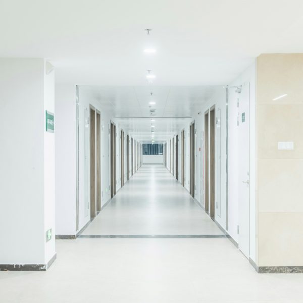 Harsh hallway lighting
