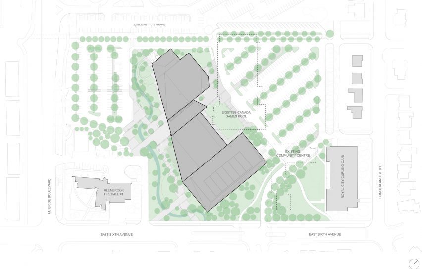 Site plan təməsew̓txʷ Aquatic and Community Centre by HCMA
