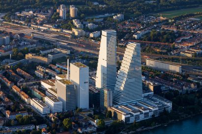 Top view of Pharma Research and Early Development Centre by Herzog & de Meuron