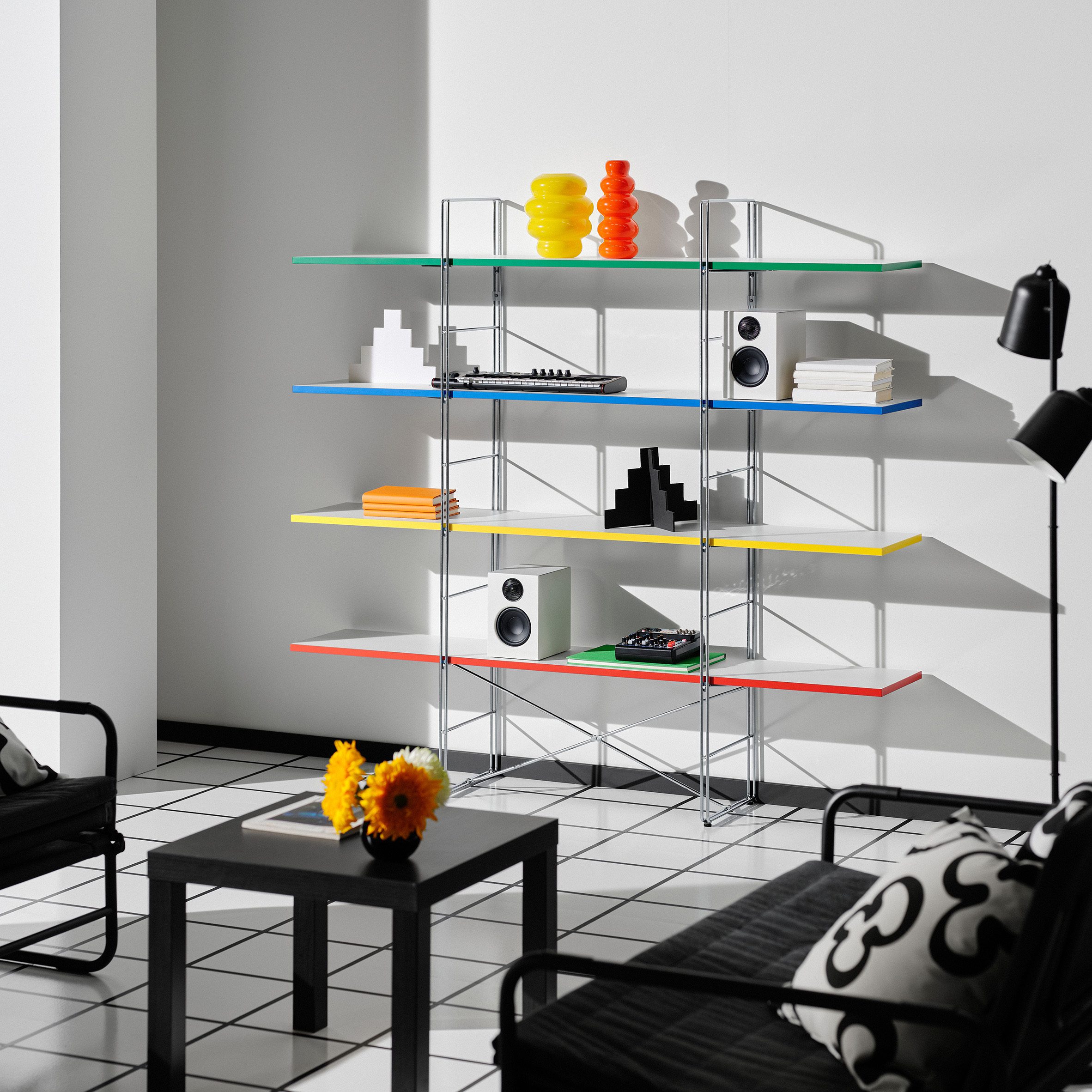 90's ヴィンテージ　IKEA EKBY GRUVAN ガラスシェルフ　ドイツ IKEA revives popular '70s shelf in Nytillverkad vintage collection