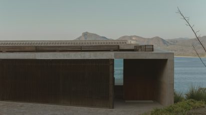Mexican cliffside house