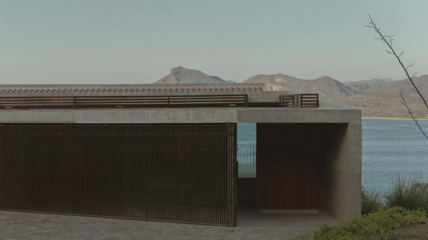 Mexican cliffside house