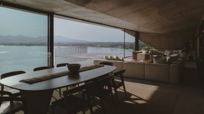 Mexican cliffside house