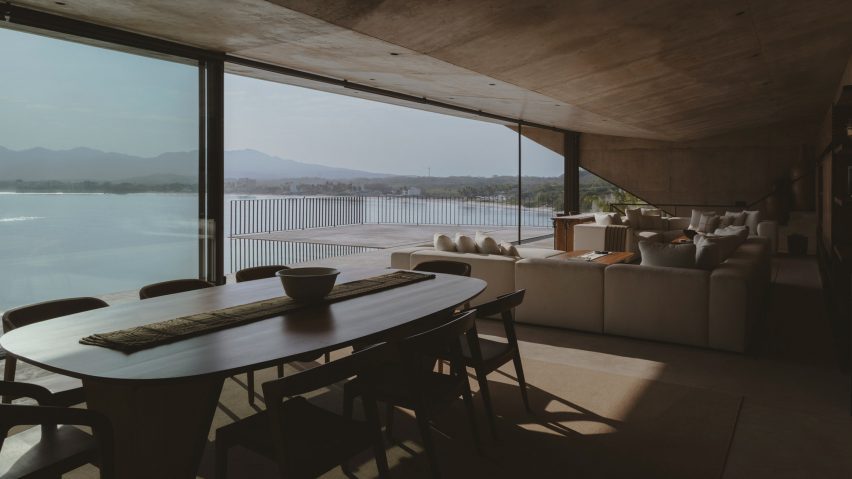 Mexican cliffside house
