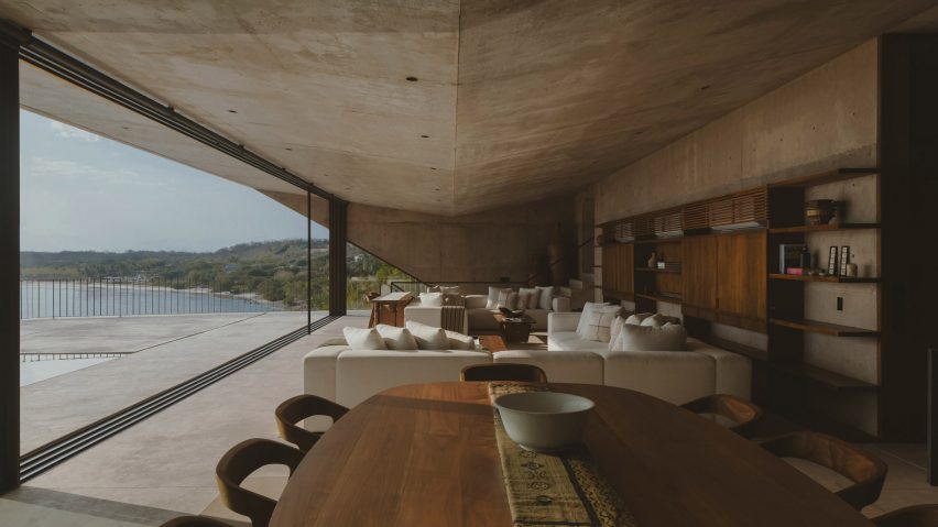 Mexican cliffside house