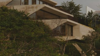 Mexican cliffside house