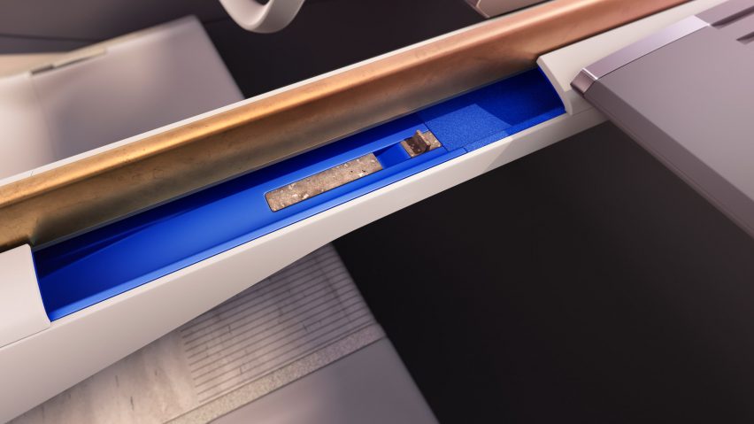 Close-up rendering of the Prism sensory feature in the Type 00 Jaguar concept car