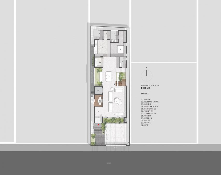 Plan of K-Home by Cadence Architects