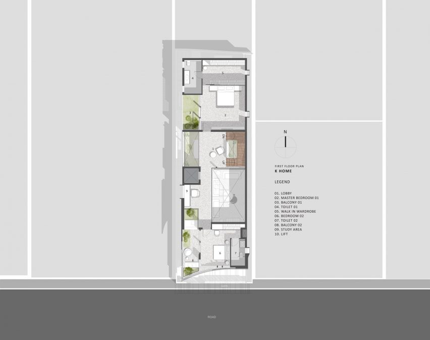 Plan of K-Home by Cadence Architects