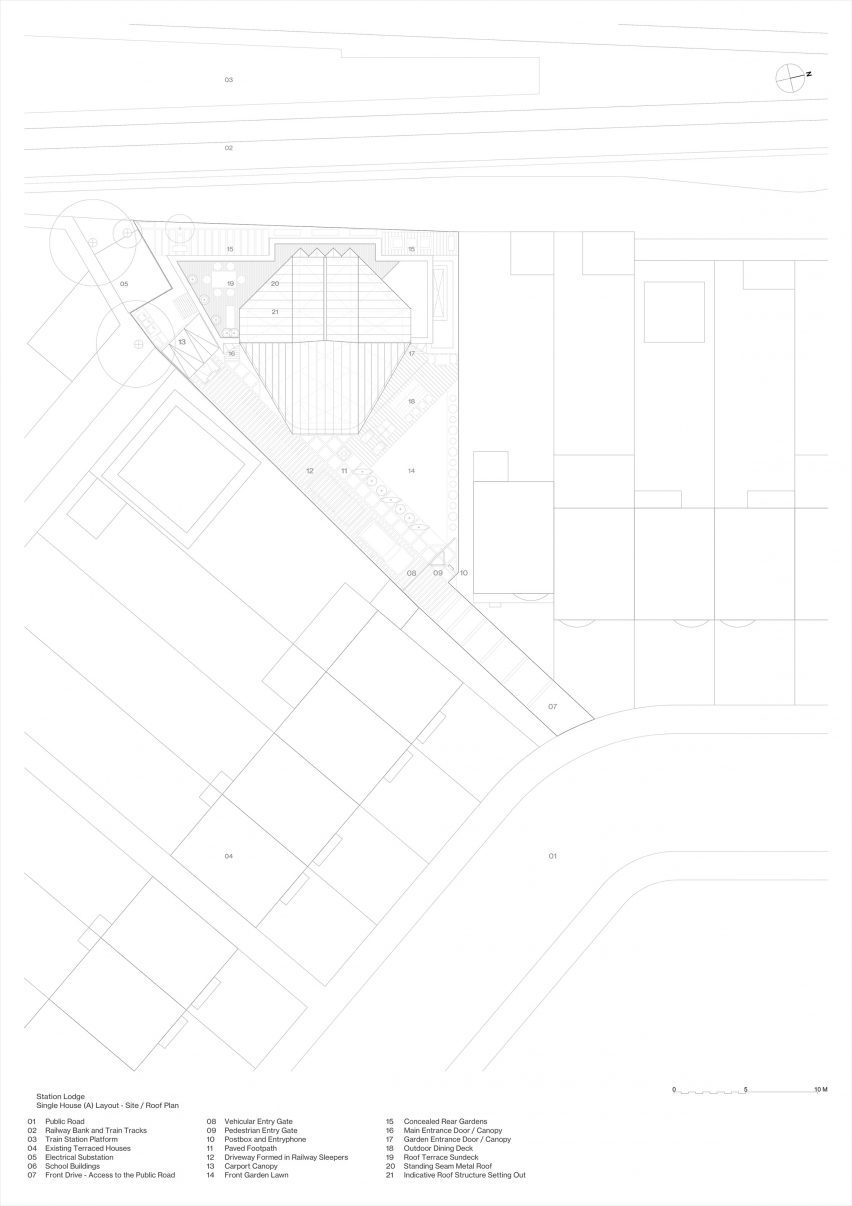 Site plan Station Lodge by Lacey & Salkytov