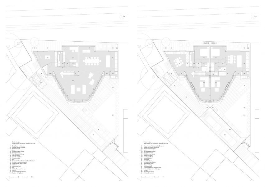 Ground floor plan Station Lodge by Lacey & Salkytov