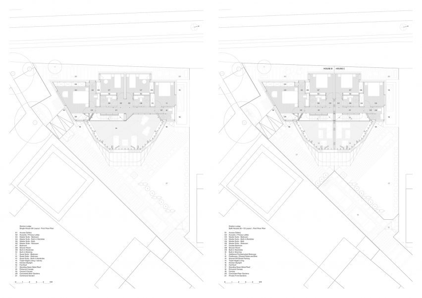 First floor plan Station Lodge by Lacey & Salkytov