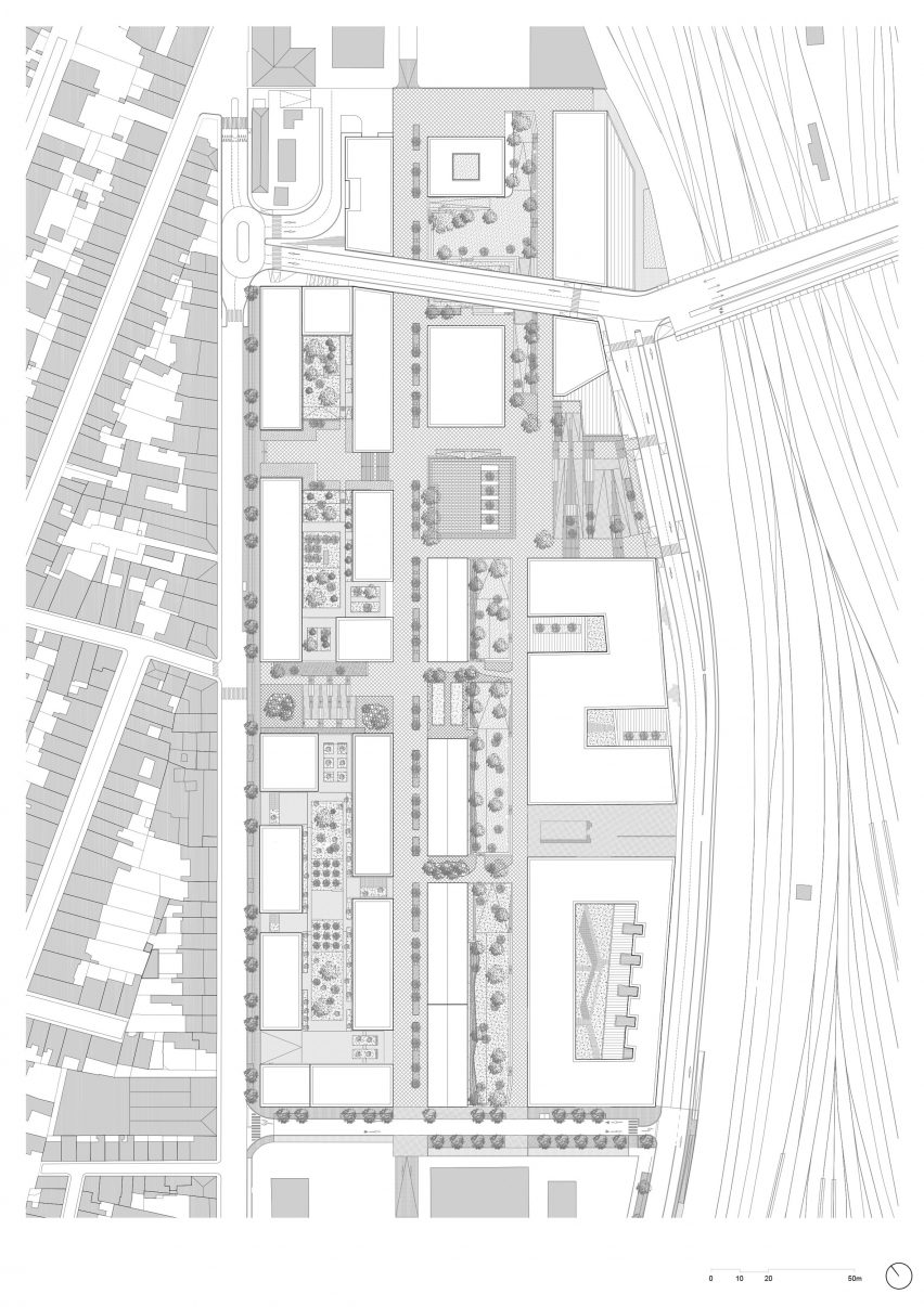 Plan of Amédée Saint-Germain district by Local Architecture Network