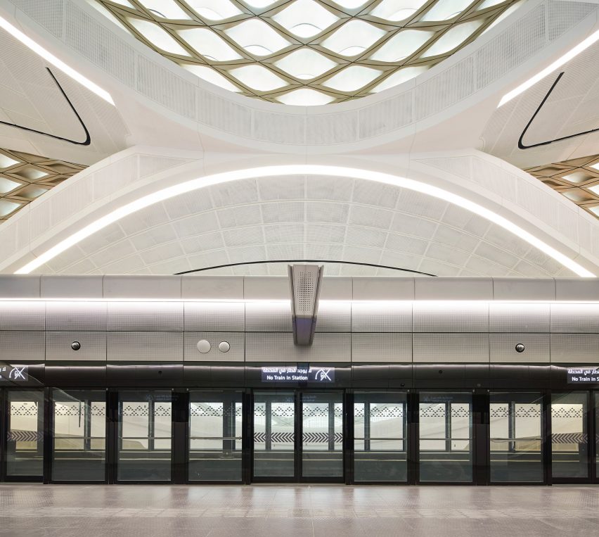 King Abdullah Financial District Metro Station by Zaha Hadid Architects