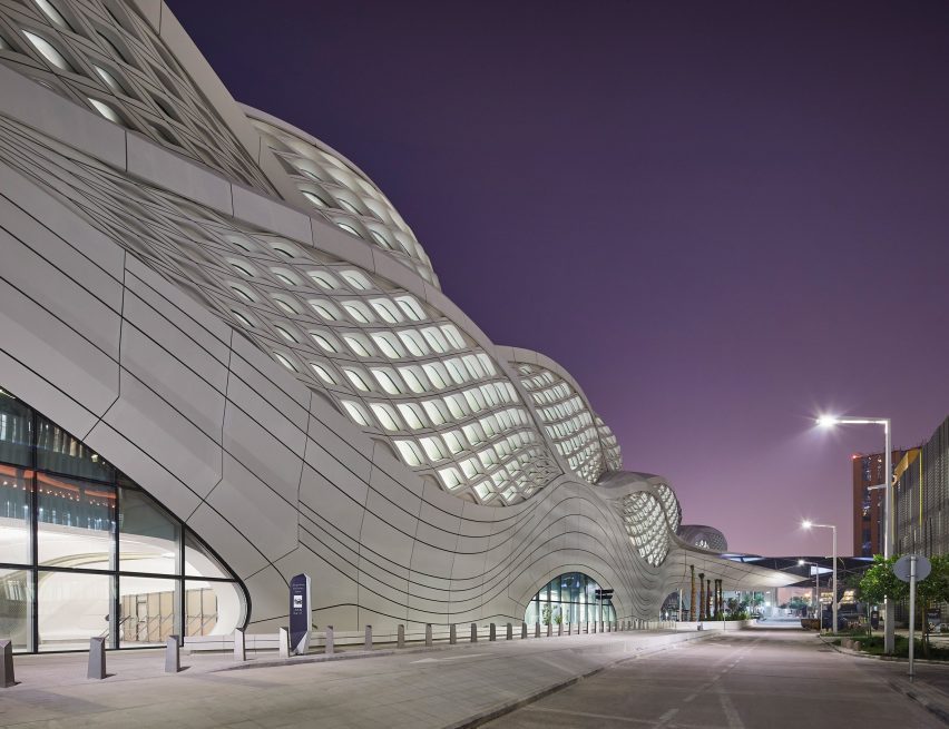 King Abdullah Financial District Metro Station by Zaha Hadid Architects