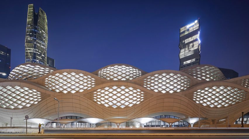 King Abdullah Financial District Metro Station by Zaha Hadid Architects