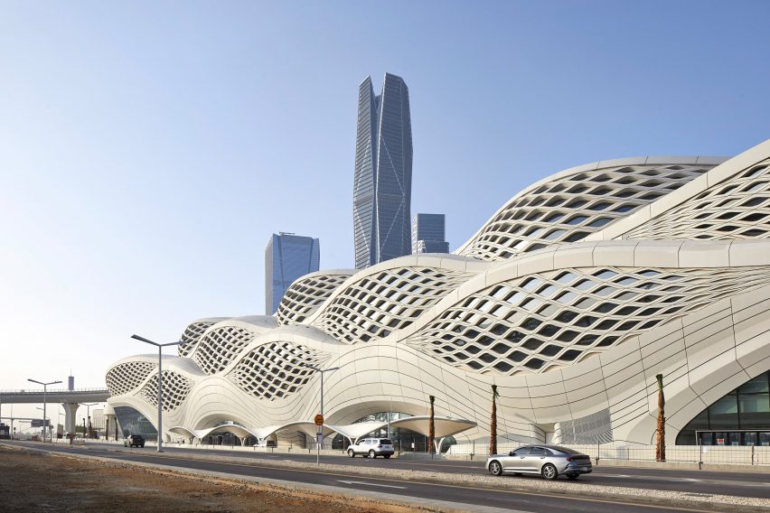 King Abdullah Financial District Metro Station by Zaha Hadid Architects