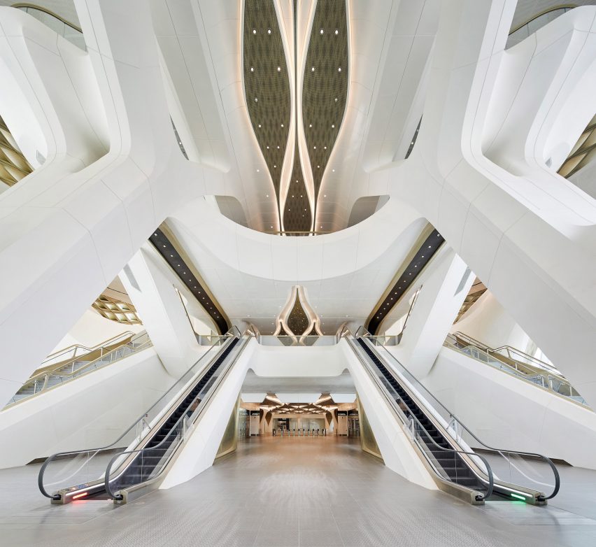King Abdullah Financial District Metro Station by Zaha Hadid Architects