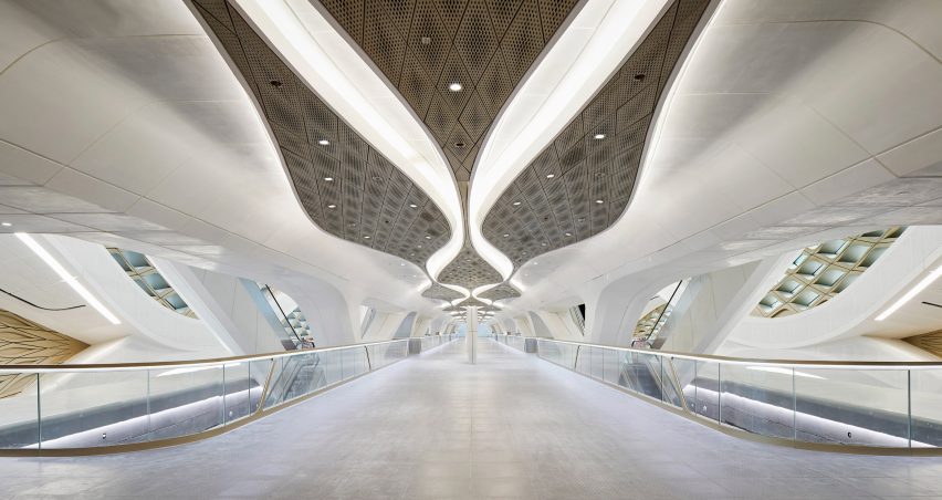 King Abdullah Financial District Metro Station by Zaha Hadid Architects