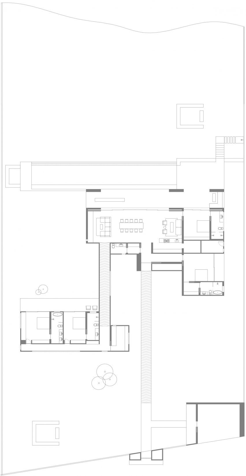 Floor plan Jahten House by Senyum Design