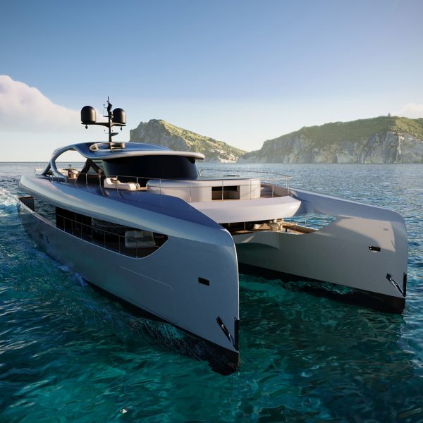 Yves Béhar designs electric hybrid superyacht “for silent ocean exploration”