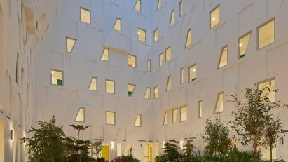 Studio Libeskind social housing atrium