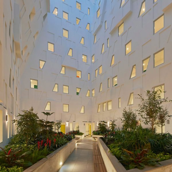 Studio Libeskind social housing atrium