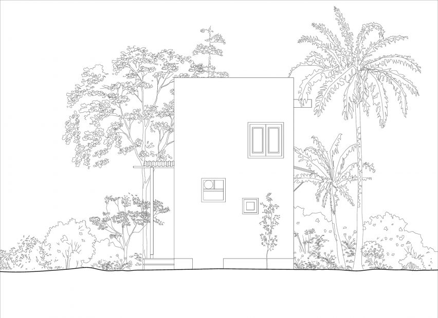 Elevation of Tiny House by Harshit Singh Kothari and Tanvi Jain