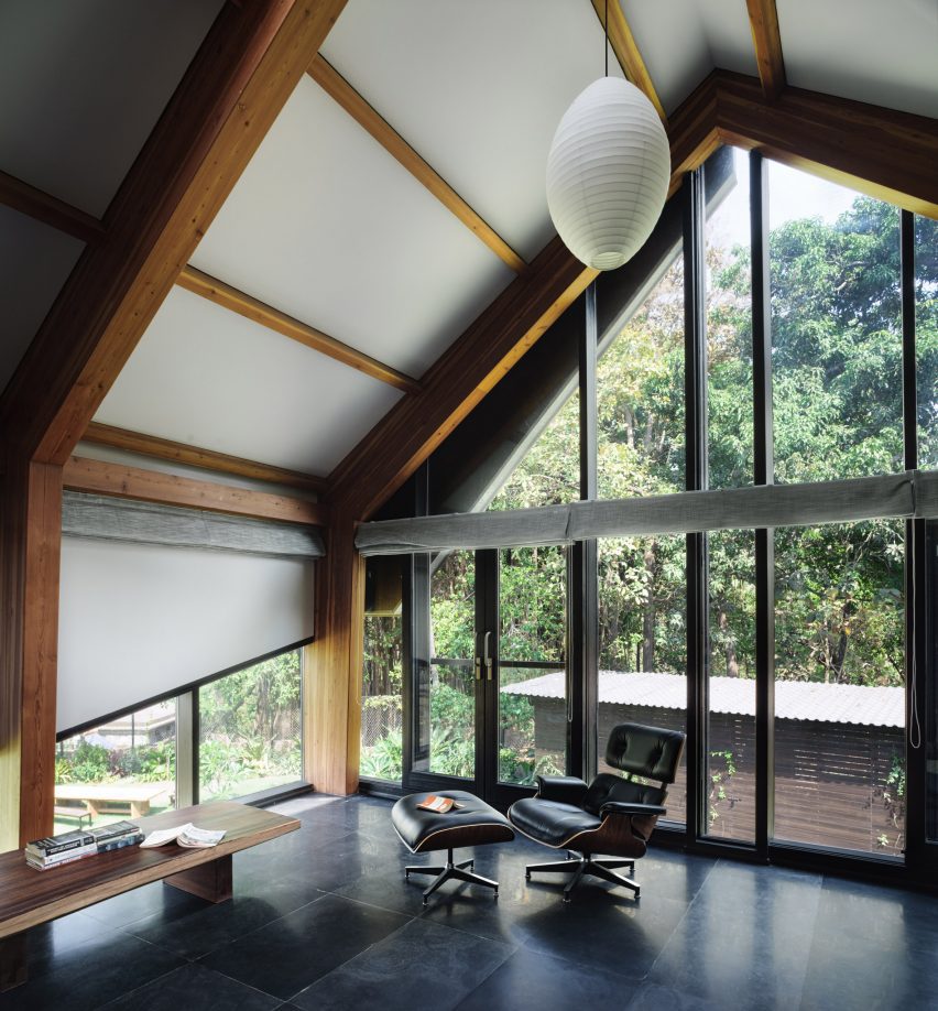 Interiors of India’s “first” mass timber residence by Architecture Discipline