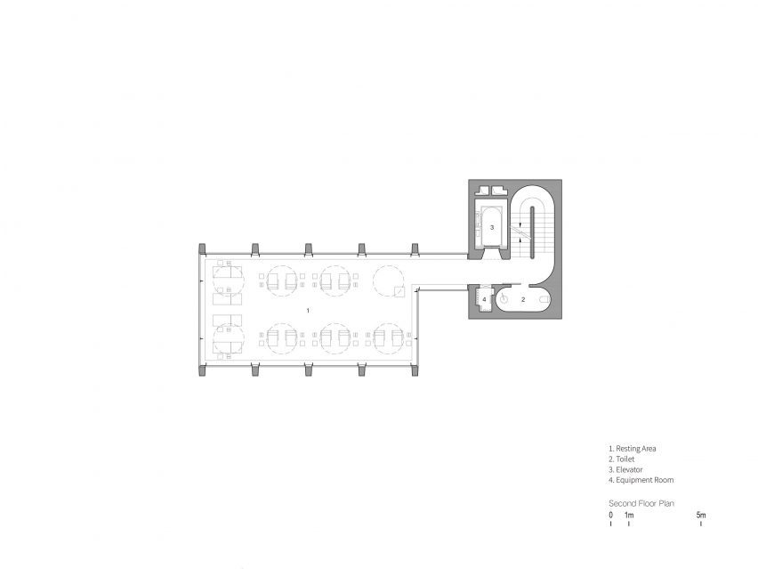 Plan of Wulingshan Eye Stone Spring by Vector Architects