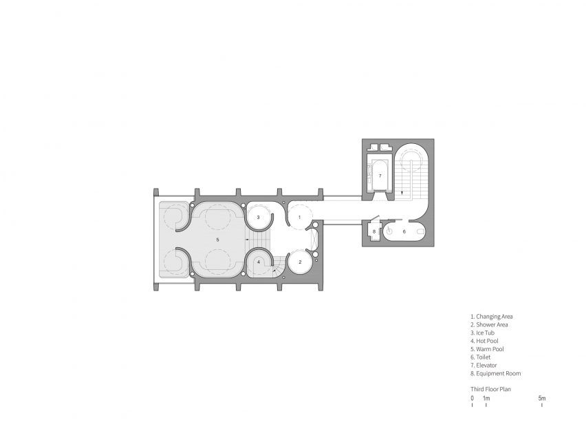 Plan of Wulingshan Eye Stone Spring by Vector Architects