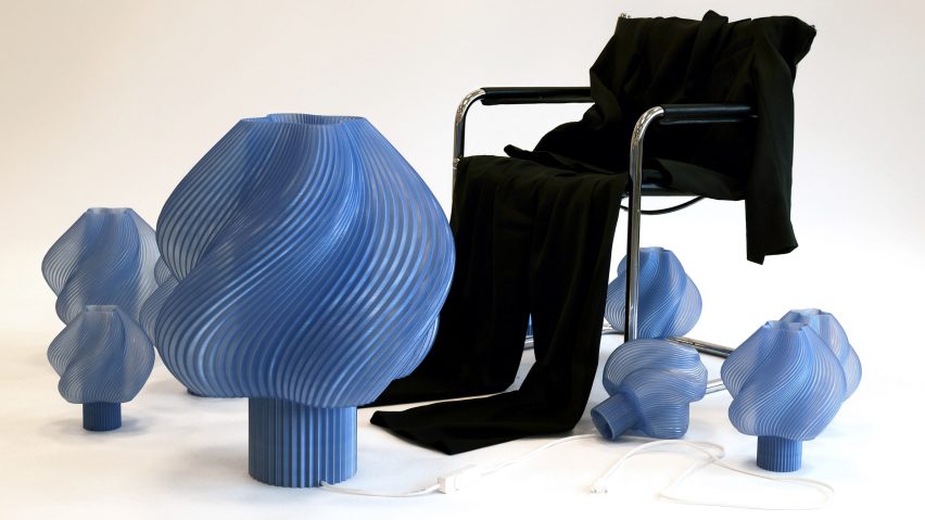 Photo of 3D-printed lamps by Crème Atelier