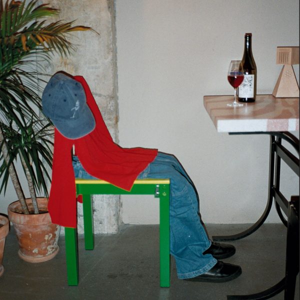 Clothing draped over chair