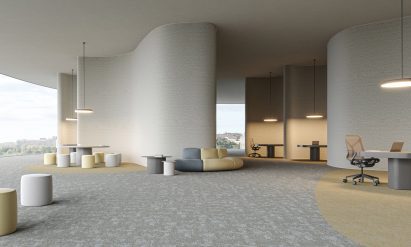 Modulyss' soft flooring Rust in an office setting