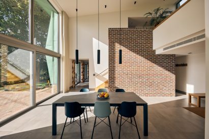 Dining room of Copper Bottom by Adrian James Architects