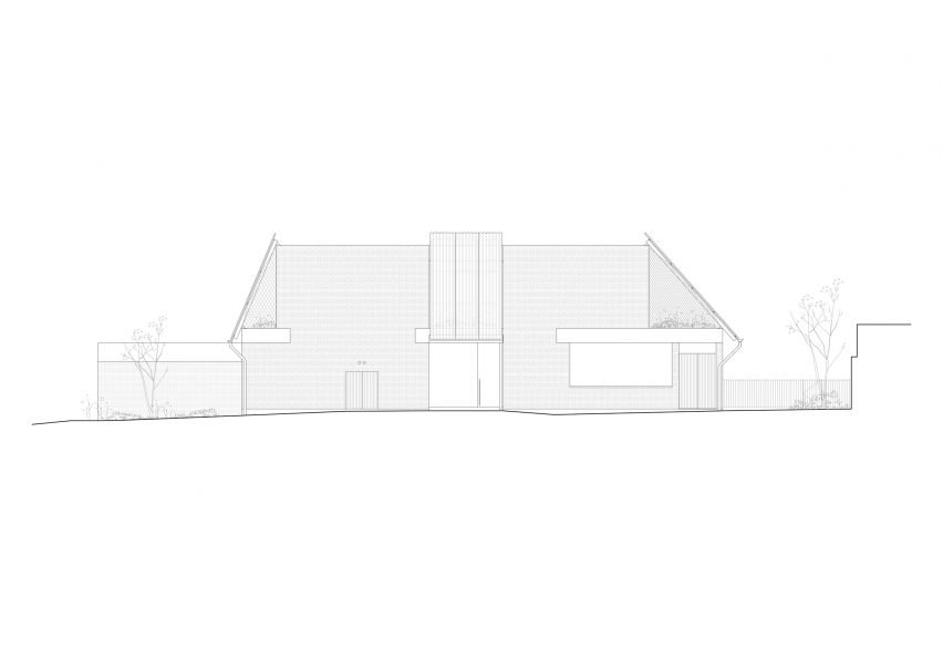 Elevation Clifton House by Anthony Gill Architects