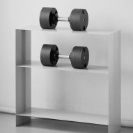Thin steel shelf
