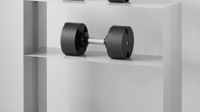 Thin steel shelf