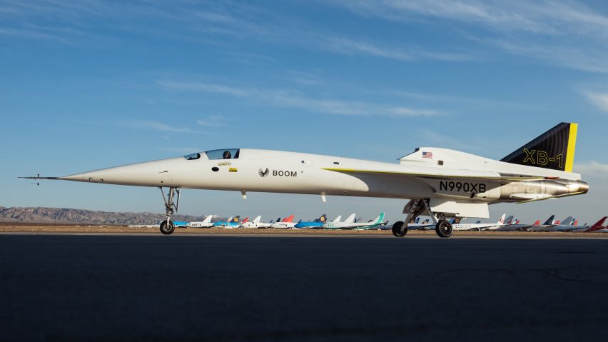 XB-1 prototype jet by Boom Supersonic