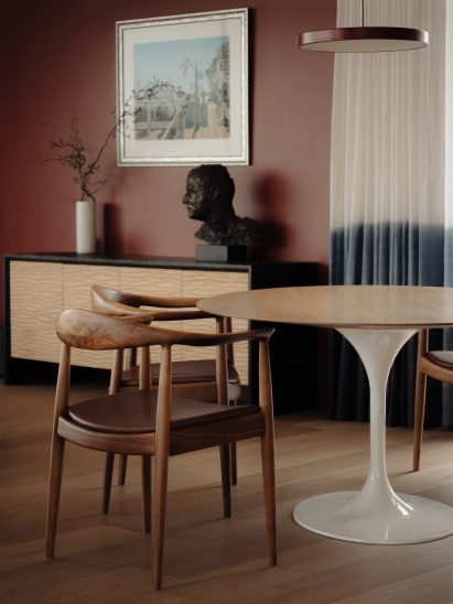 Dining area of Scottish home by Brown & Brown