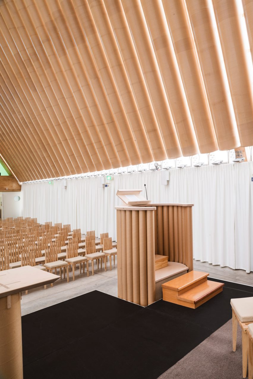 Cardboard Cathedral by Shigeru Ban