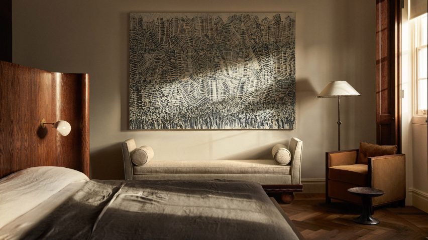 Bedroom in Belgravia house by Child Studio
