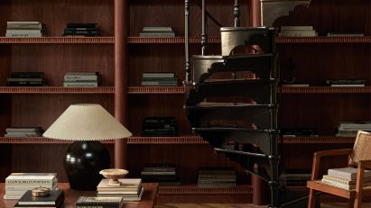 Bookcase in Belgravia home