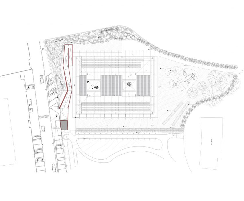 Site plan Noah's Ark Nursery by C+S Architects