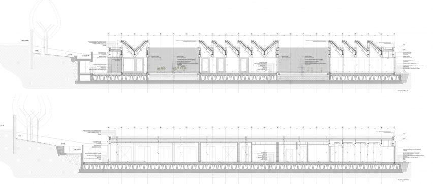 Sections Noah's Ark Nursery by C+S Architects